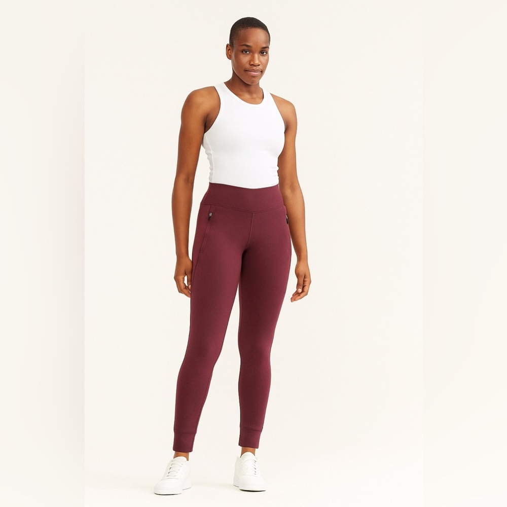 🔥 🔥 Summer Sale! Calvin Klein Burgundy High-Waisted Leggings | Size M
